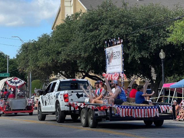 Belton Veterinary Clinic in the Belton 4th of July Parade in Belton, TX